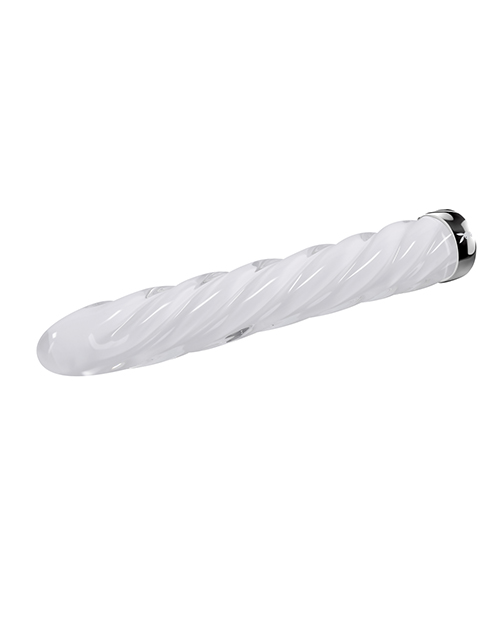 Thumbnail for Playboy Pleasure In the Twist Glass Vibrator - White