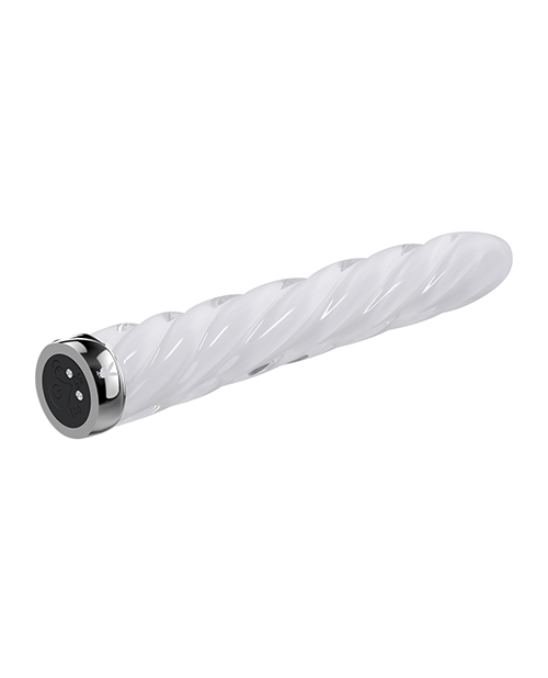 Thumbnail for Playboy Pleasure In the Twist Glass Vibrator - White
