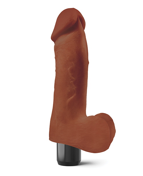 Thumbnail for Real Feel No. 2 Long 8&quot; Vibe Waterproof - Multi-Speed Brown