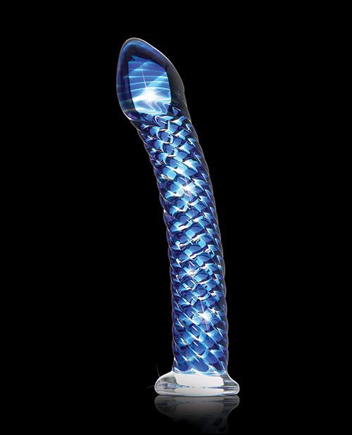 Thumbnail for Icicles No. 29 Hand Blown Glass - Clear w/Ridges