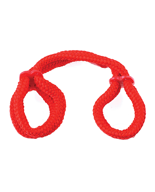 Thumbnail for Fetish Fantasy Series Silk Rope Love Cuffs - Red