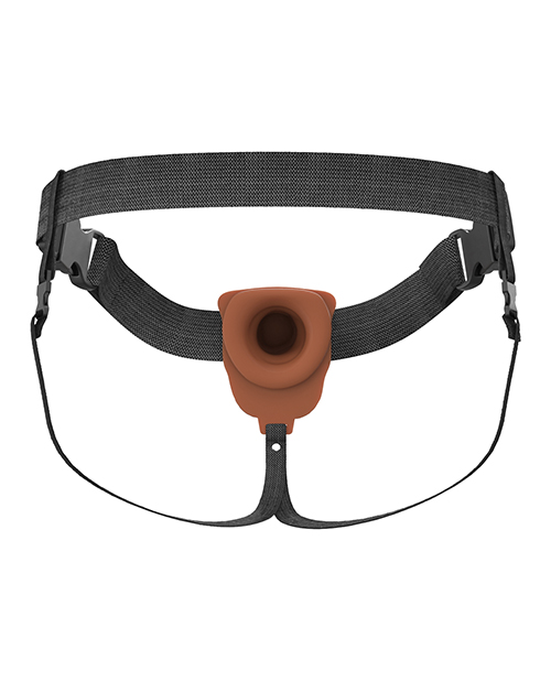 Thumbnail for Fantasy X-Tensions Elite 7" Vibrating Hollow Strap-On - Brown