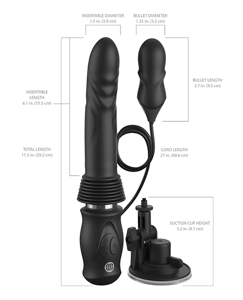 Thumbnail for Fetish Fantasy Series Ultimate Silicone Thruster - Black