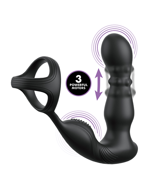 Thumbnail for Anal Fantasy Elite Ass-Gasm Slide &amp; Glide P-Spot Stimulator - Black