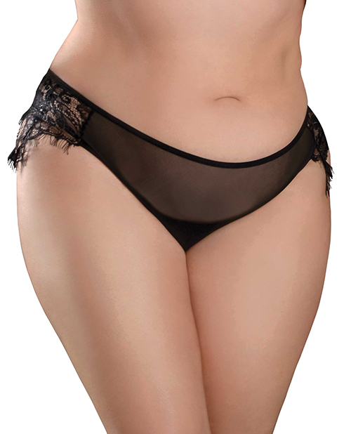 Thumbnail for Hookup Panties Remote Princess Panty Black XL-XXL