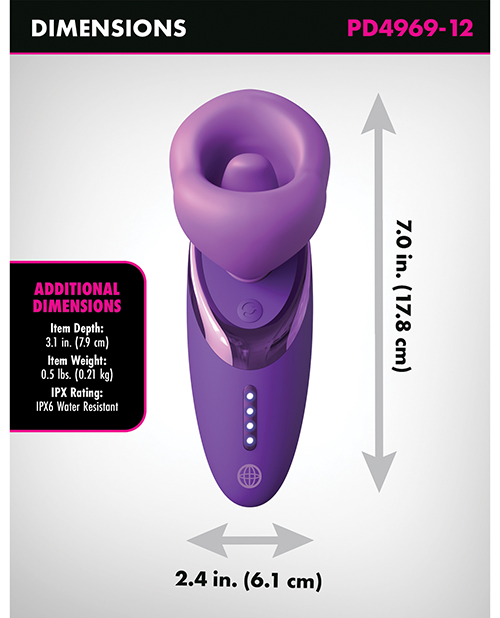 Thumbnail for Fantasy for Her Pleasure Sucker - Purple