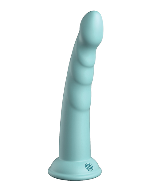 Thumbnail for Dillio Platinum 7" Slim Seven Silicone Dildo - Teal