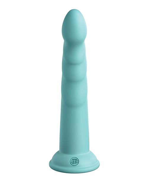 Thumbnail for Dillio Platinum 7" Slim Seven Silicone Dildo - Teal