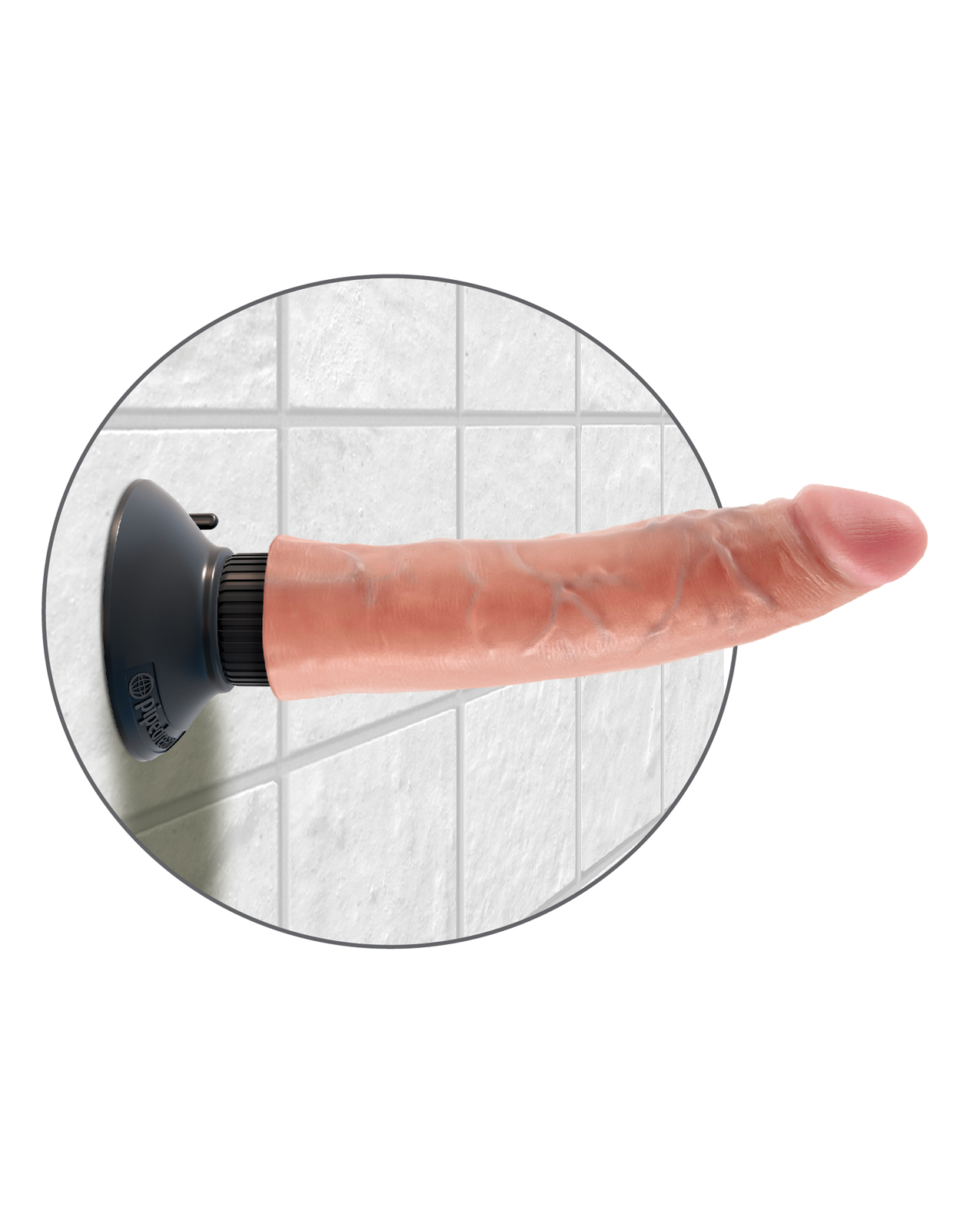 Thumbnail for King Cock 7&quot; Vibrating Cock - Flesh