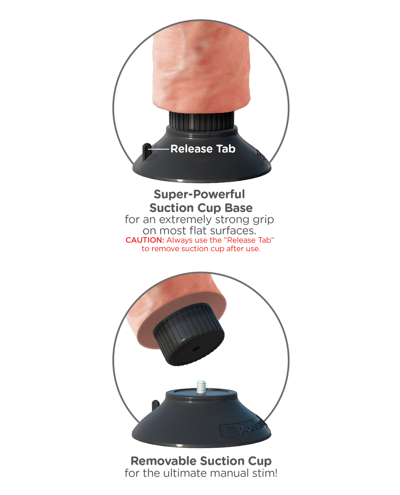 Thumbnail for King Cock 9&quot; Vibrating Cock - Flesh