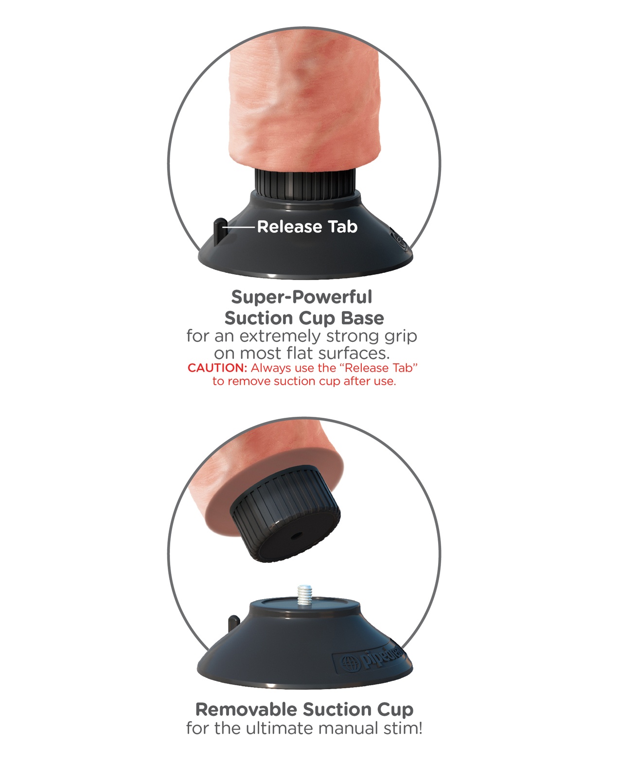 Thumbnail for King Cock 10&quot; Vibrating Cock - Flesh