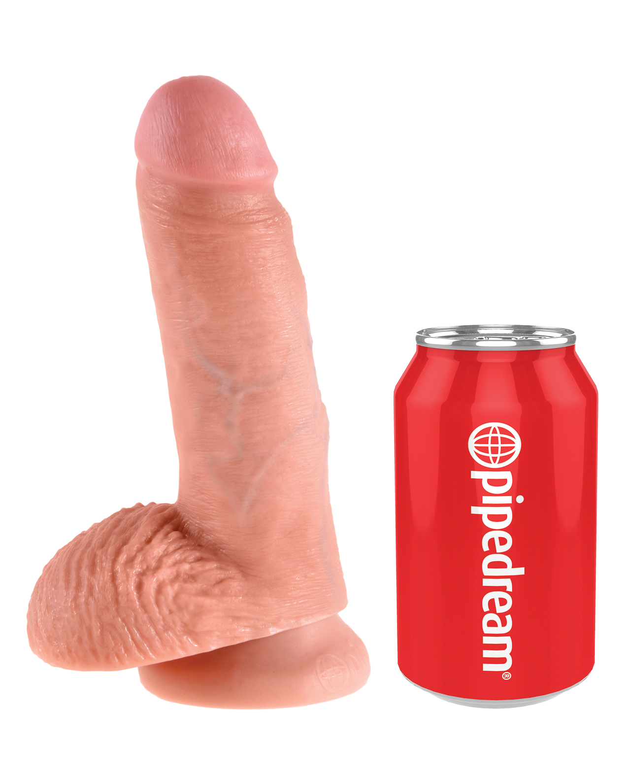 Thumbnail for King Cock 7&quot; Cock w/Balls - Flesh