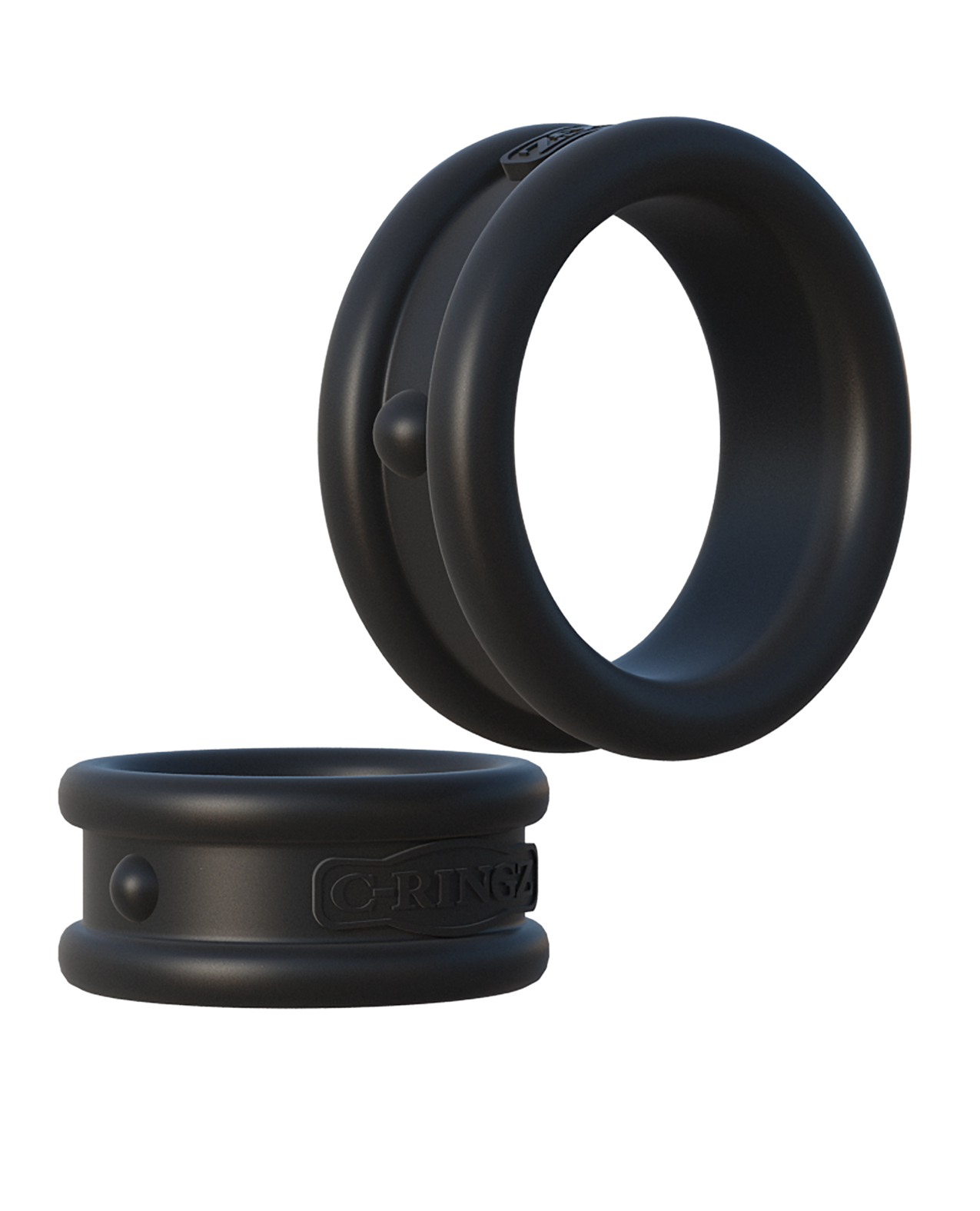 Thumbnail for Fantasy C-Ringz Max Width Silicone Rings - Black
