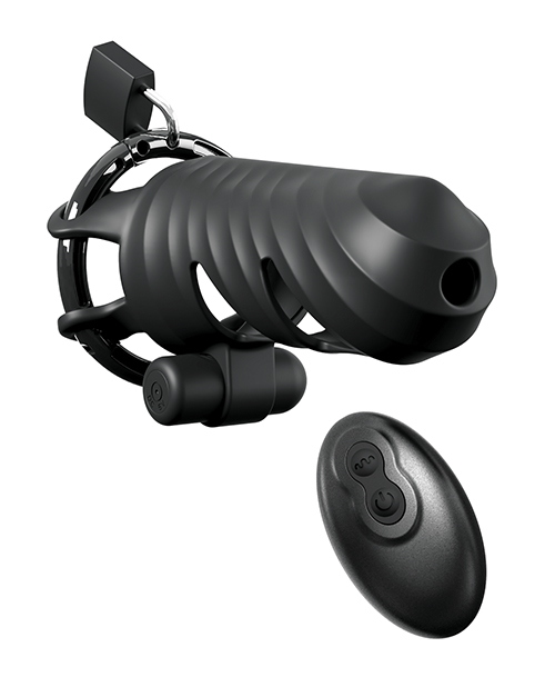 Thumbnail for Fantasy C-Ringz Remote Controlled Vibrating Cock Blocker - Black