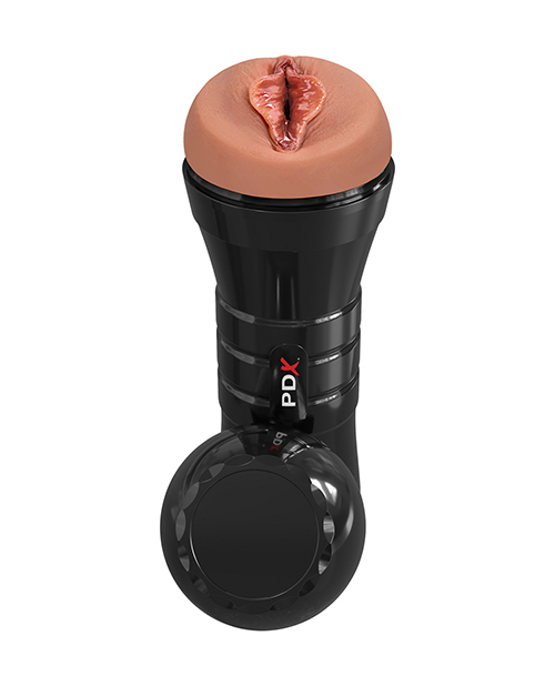 Thumbnail for PDX Extreme Wet Pussies Super Luscious Lips XXL Stroker - Brown