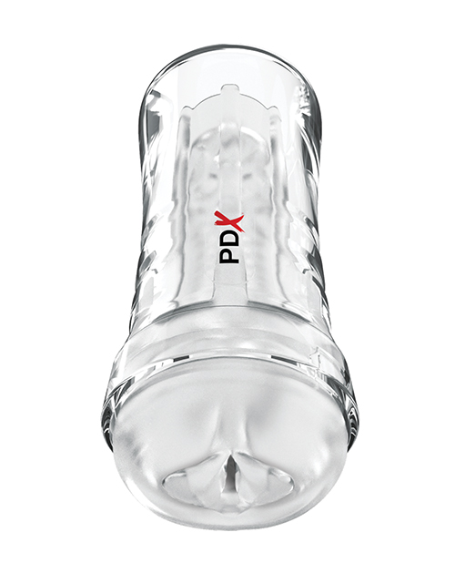 Thumbnail for PDX Extreme Wet Pussies Super Luscious Lips Self-Lubricating Stroker - Frosted