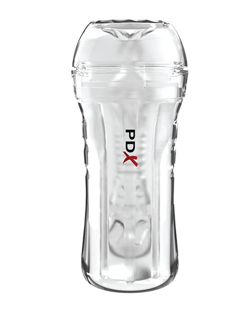 Thumbnail for PDX Extreme Wet Pussies Super Luscious Lips Self-Lubricating Stroker - Frosted