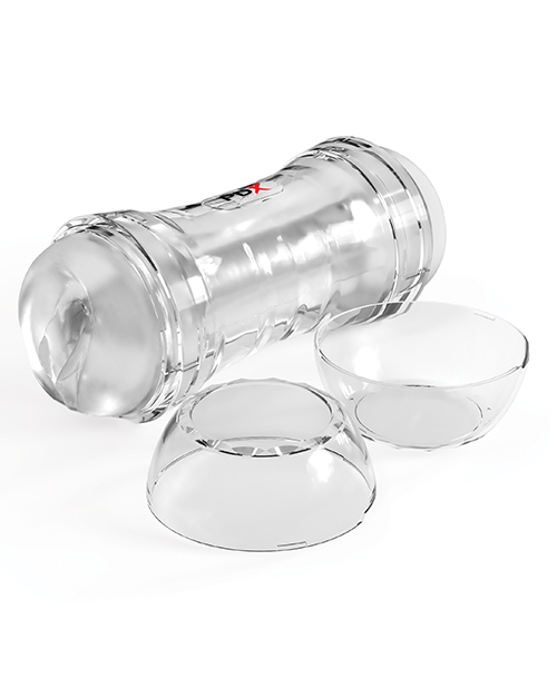 Thumbnail for PDX Extreme Wet Pussies Super Flip-A-Pussy Over Self-Lubricating Stroker - Frosted