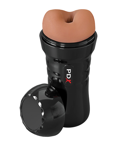 Thumbnail for PDX Extreme Wet Bussies Super Bangin' Butthole Stroker - Brown