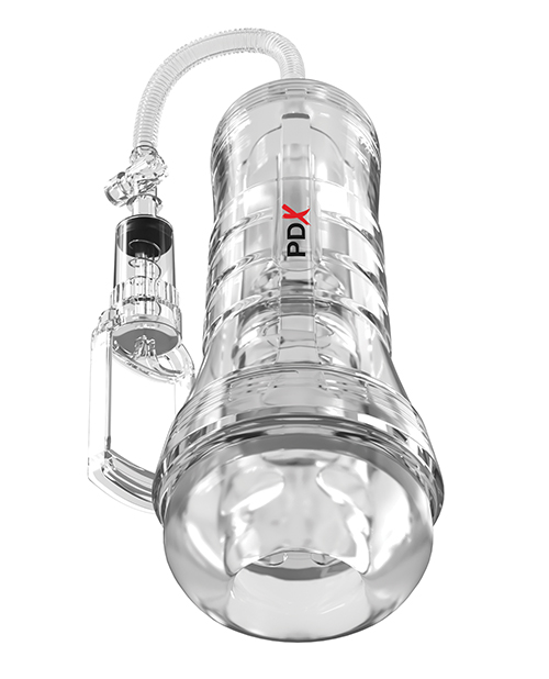 Thumbnail for PDX Elite ViewTube Vac XXL Pump See-Thru EZ-Grip Pump Stroker - Clear