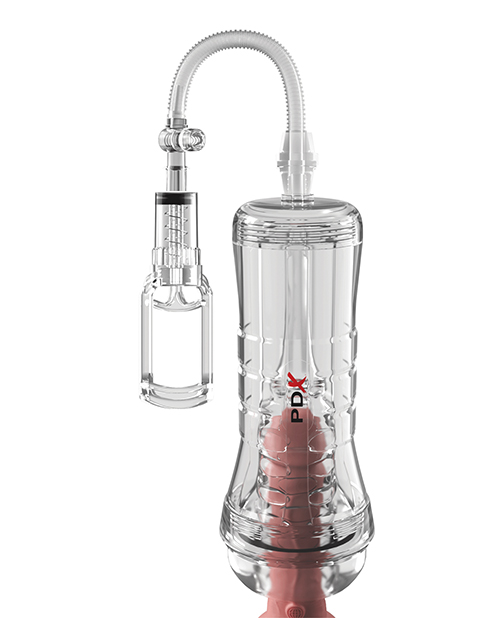Thumbnail for PDX Elite ViewTube Vac XXL Pump See-Thru EZ-Grip Pump Stroker - Clear