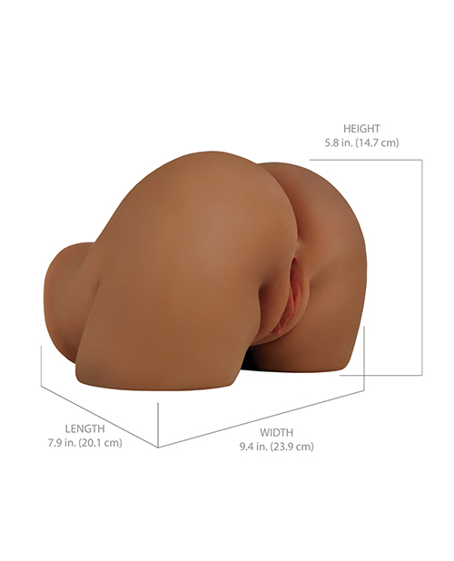 Thumbnail for PDX Elite Shake That Ass Vibrating Mega Masturbator - Brown