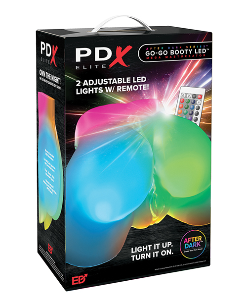 PDX Elite Go-Go Booty LED Mega Masturbator - Frosted