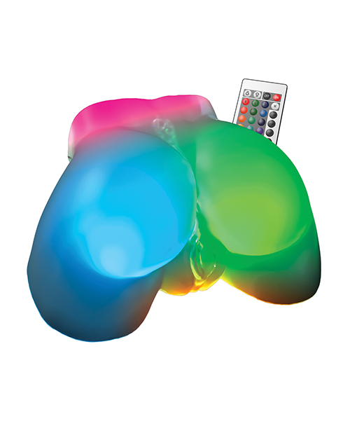 Thumbnail for PDX Elite Go-Go Booty LED Mega Masturbator - Frosted