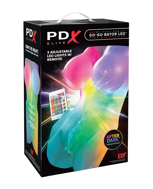 PDX Elite Go-Go Bator LED Mega Masturbator - Frosted