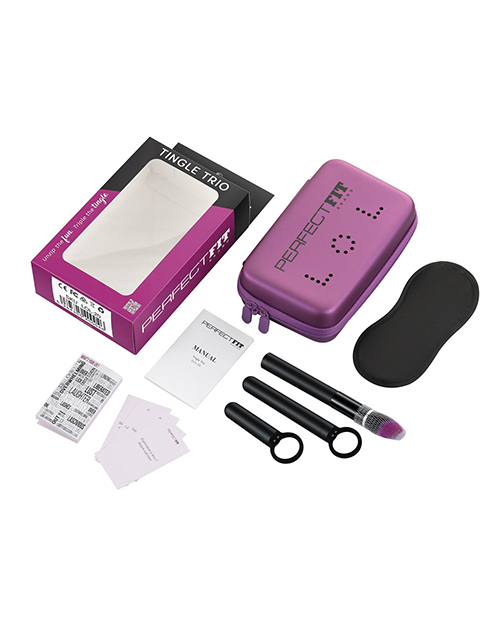 Thumbnail for Perfect Fit LOL Tingle Trio 3 pc Vibrator Set w/Case