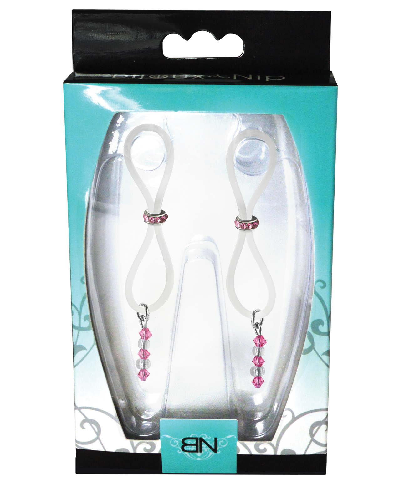 Thumbnail for Bijoux de Nip Nipple Halos Pink Gem Slider - Pink/Clear