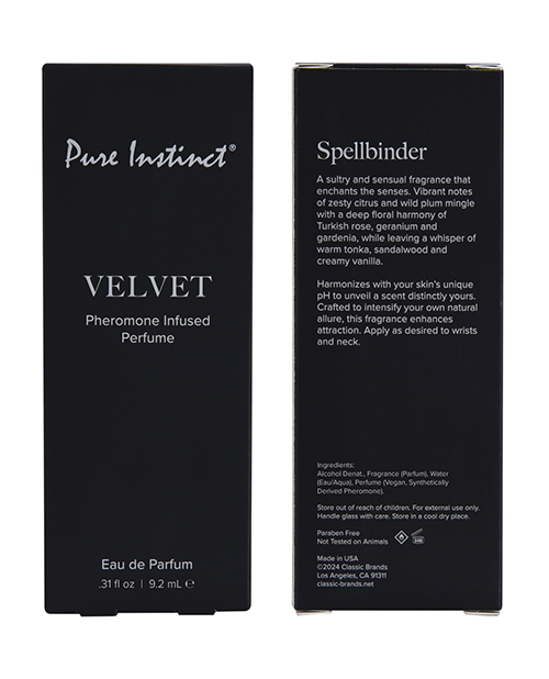 Thumbnail for Pure Instinct Pheromone Perfume Velvet - 9.2 ml Spray