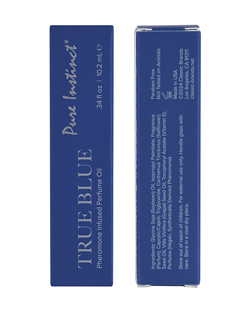 Thumbnail for Pure Instinct Pheromone Perfume Oil Roll On - 10.2 ml True Blue