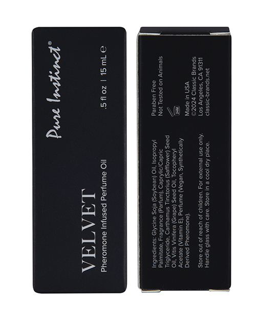 Thumbnail for Pure Instinct Pheromone Perfume Oil Velvet - 15 ml Dropper Glass