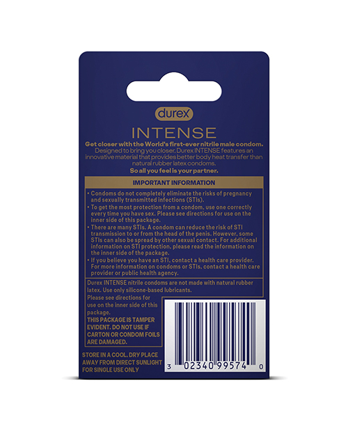 Thumbnail for Durex Intense Nitrile Condoms - Pack of 3