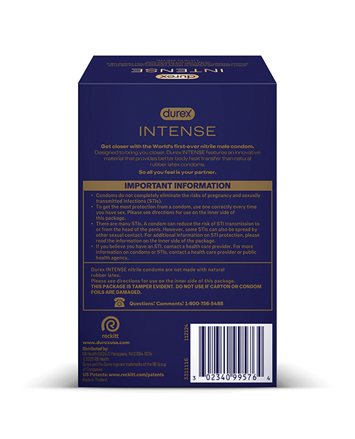 Thumbnail for Durex Intense Nitrile Condoms - Pack of 24