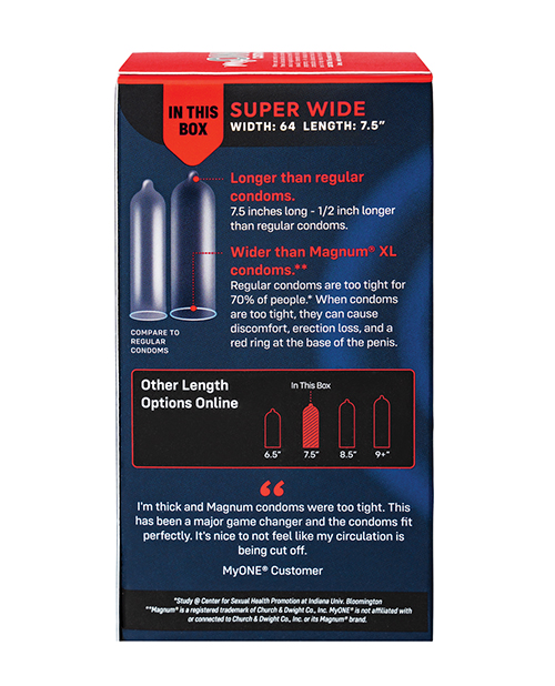 Thumbnail for My One Super Wide Condoms - Pack of 10