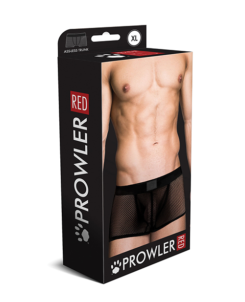 Thumbnail for Prowler RED Fishnet Ass-less Trunk - Black XL