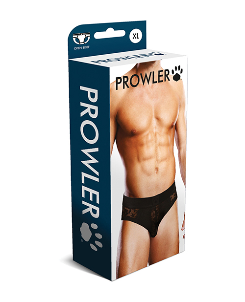 Thumbnail for Prowler Lace Open Back Brief - Black XL