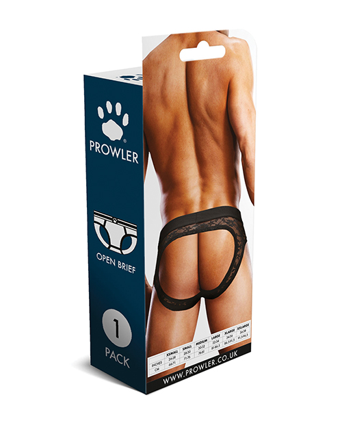 Thumbnail for Prowler Lace Open Back Brief - Black XL