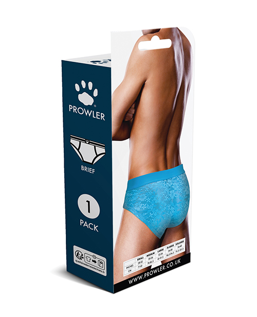 Thumbnail for Prowler Lace Open Back Brief - Blue LG