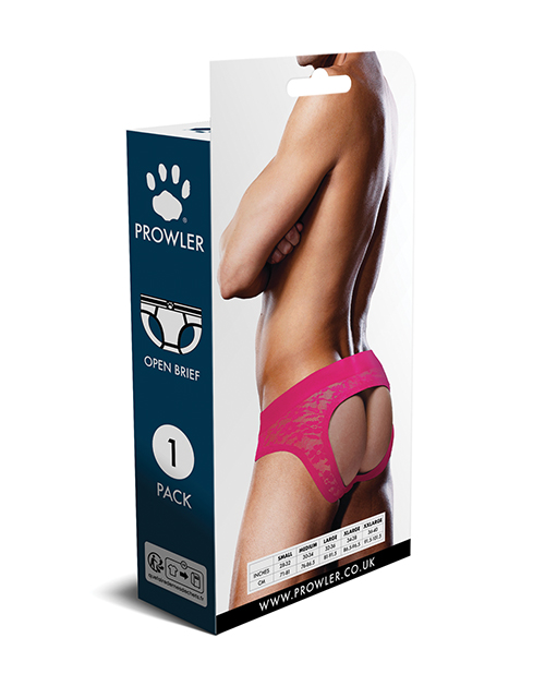 Thumbnail for Prowler Lace Open Back Brief - Pink MD