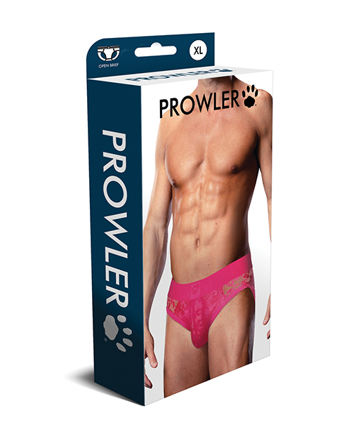 Thumbnail for Prowler Lace Open Back Brief - Pink XL