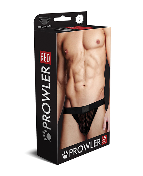 Thumbnail for Prowler RED Fishnet Ass-less Jock - Black SM