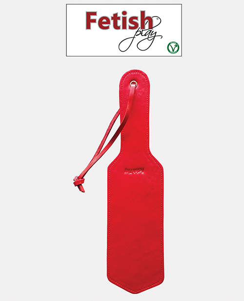 Thumbnail for Rouge Fetish Play Vegan Leather Paddle - Red