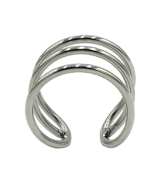 Thumbnail for Rouge Stainless Steel Triple Wire Glans Ring 32 mm - Silver