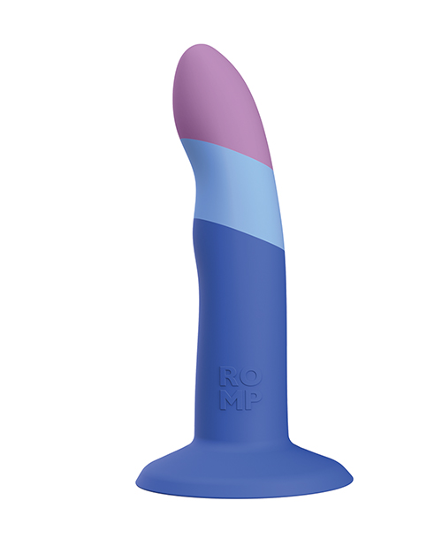 Thumbnail for ROMP Piccolo 3 Color Dildo - Blue