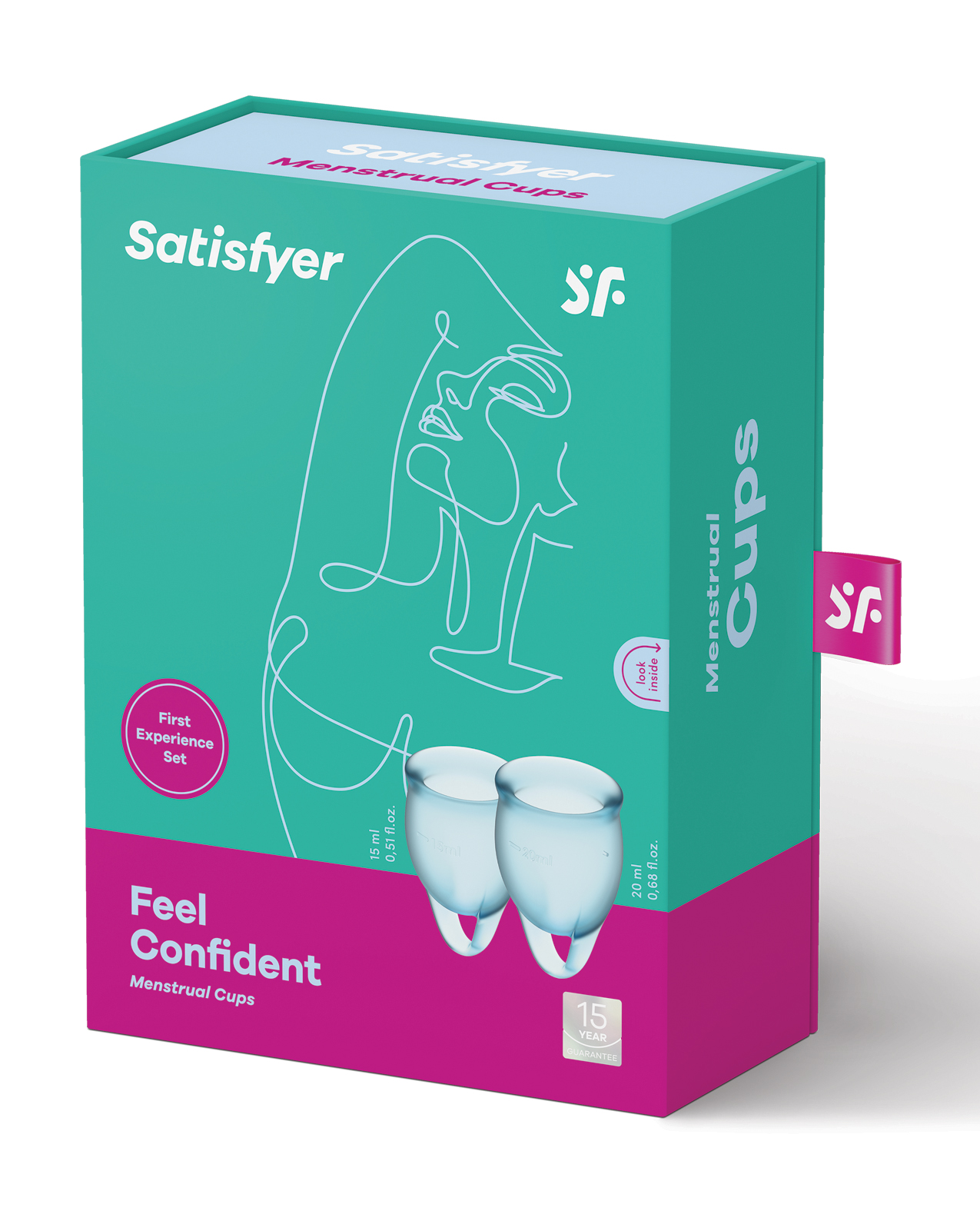 Thumbnail for Satisfyer Feel Confident Menstrual Cup - Light Blue