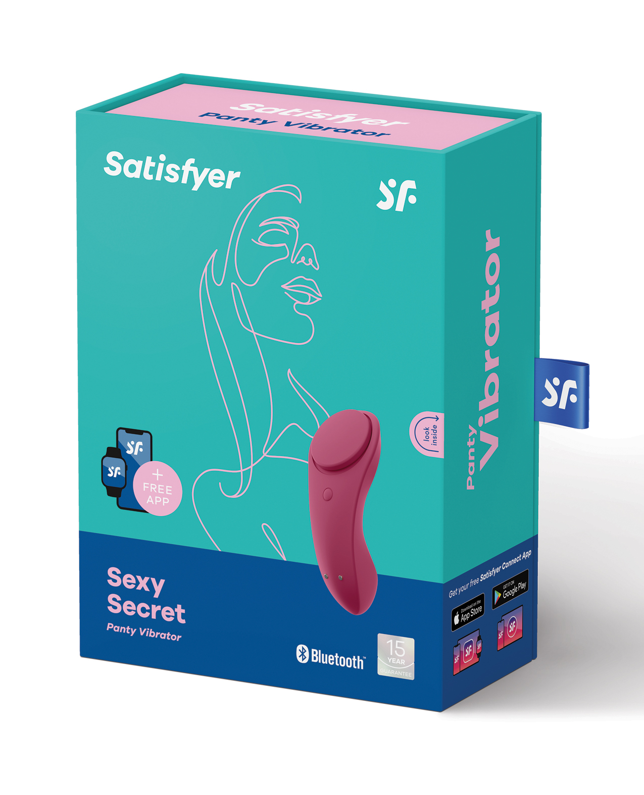 Thumbnail for Satisfyer Sexy Secret Panty Vibrator - Red Wine
