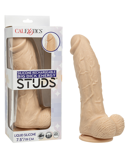 Silicone Rechargeable Big Dick Energy Studs - Ivory